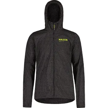 Cyklistické kalhoty Pánská bunda Maloja HaslwandM. deep black grid