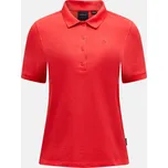 POLOKOŠILE PEAK PERFORMANCE W CLASSIC COTTON POLO BRILLIANT RED/BLACK/