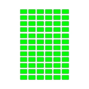 Samolepící etiketa Samolepicí etikety 14 x 9 mm, A6 (10 ks) reflexní zelené