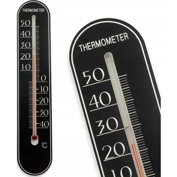 Domácí teploměr Teploměr Decortrend VENKOVNÍ/VNITŘNÍ černý