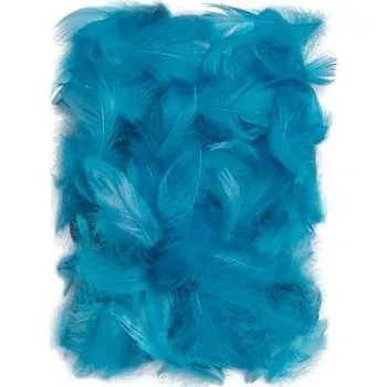 dpCraft Peří 5-12 cm, 10 g, tyrkysová