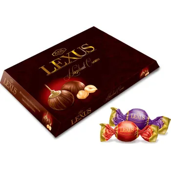 Bonboniéra Bonboniéra LEXUS 150g mléčná s lískooříškovou náplní (Milky Compound Chocolate with Hazelnut Cream)