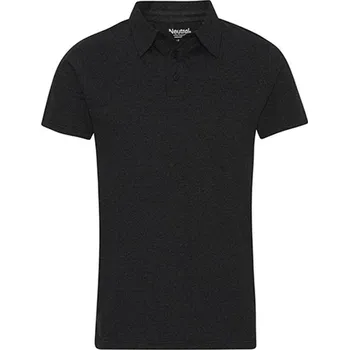 Pánské tričko Neutral Unisex polo triko NE20090 Black Melange L