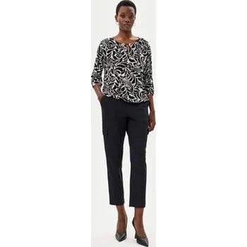 Pánské kalhoty Olsen Kalhoty z materiálu 14002075 Černá Straight Fit 34