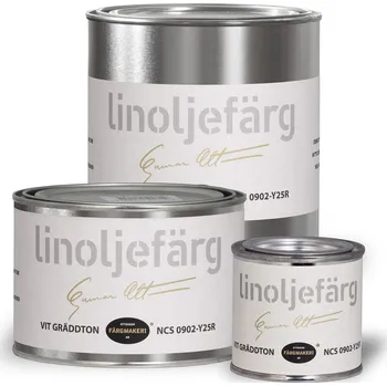 Olej na dřevo Ottosson Färgmakeri Lněná barva, bílý krémový tón, Vit gräddton, NCS 0902-Y25R Balení: 1 l