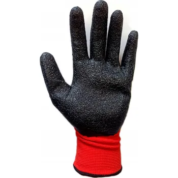 Pracovní rukavice Pracovní rukavice červeno-černé latexové velikost 10 / XL - 12 párů