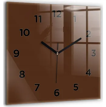 Hodiny Nástěnné hodiny Wallfluent hnědé 60 cm