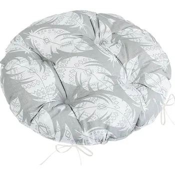 Podsedák Sedák Adéla prošívaný kulatý Šedá,Bílá BX12566 - průměr 40 cm