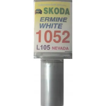 ŠKODA 105/120 BÍLÁ ERMINE Opravná tužka laku na auto - retušovací pero 10 ml