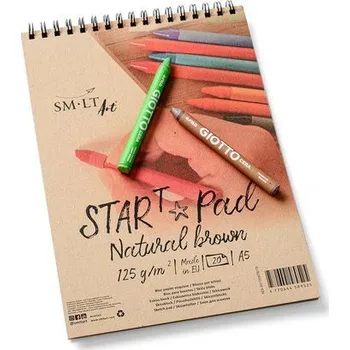 SMLT_art SMLT art Blok na kresbu START, kraftový, A5, 20 listů, 120 g/m2