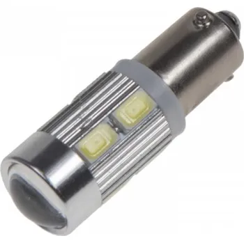 Autožárovka LED žárovka BAX9s bílá 12-24V 10LED/5730SMD