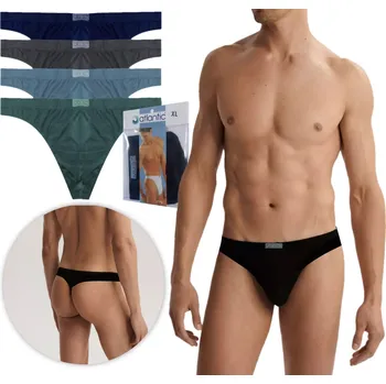 Kalhotky Pánské Tanga ATLANTIC bavlna MP-008 XL 4 ks