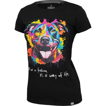 Oblečení a móda PitBull West Coast - dámské triko WATER COLOR černé Barva: Černá, Vel: L