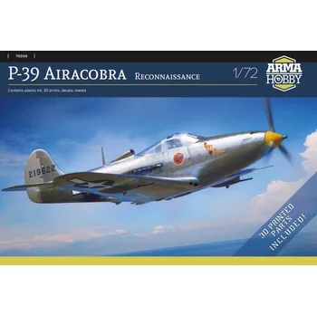 Plastikový model 1/72 P-39 Airacobra Reconnaissance (3x camo)
