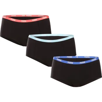Kalhotky 3PACK dámské kalhotky Puma černé (503006001 009) S 503006001 009 Možnost vrácení zboží ZDARMA do 120 dnů!