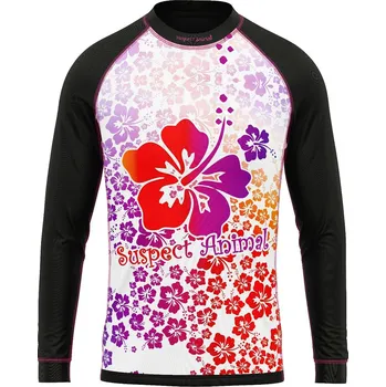 Dětské funkční triko dlouhý rukáv HAWAII černá Bamboo Ultra - Růžová / 100