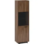 Vitrína DELIS A1 levá, dub bolzano/černá