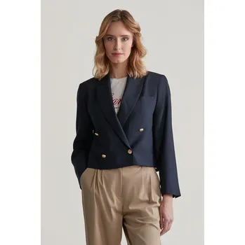 Dámské sako BLEJZR GANT REL CROPPED CLUB BLAZER EVENING BLUE