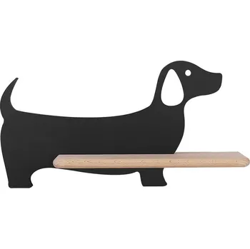 Nástěnné svítidlo Nástěnné svítidlo Dog černé LED 5W klasické dřevěné do dětského pokoje CANDELLUX