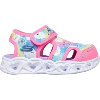 Dívčí sandály Dívčí sandály Skechers HEART LIGHTS 22 Růžová, Světle modrá, Mix, Bílá