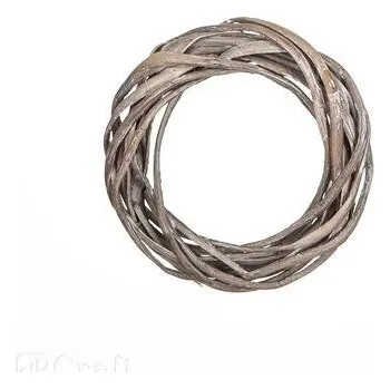 Věnec dpCraft Proutěný věnec, šedý, průměr 15 cm