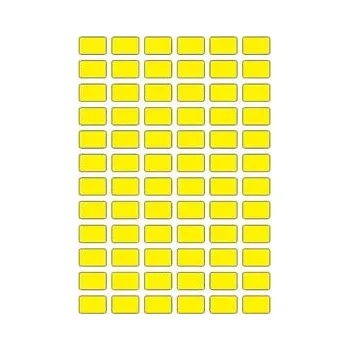 Samolepící etiketa Samolepicí etikety 14 x 9 mm, A6 (10 ks) reflexní žluté