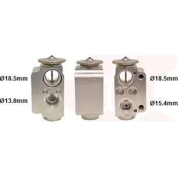 Ventil klimatizace Expanzní ventil, klimatizace VAN WEZEL 06001240