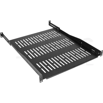 Rozvaděč Police do racku NEKU 1U 19" 550mm (650mm), nastavitelná, černá 41N220448