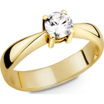 Prsten Zásnubní prsten ze žlutého zlata s přírodním diamantem 514.90 Velikost: 62