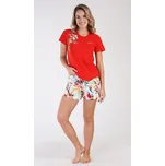 Dámské pyžamo šortky Sofie - červená - S