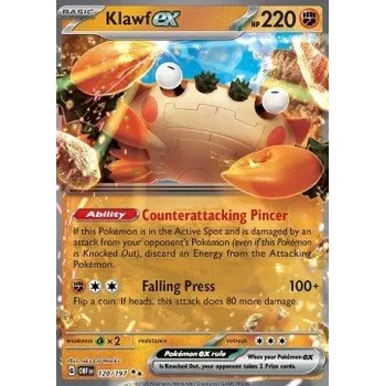 Karetní hra Pokémon OBF 120/197 Klawf ex - Obsidian Flames