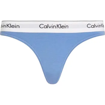 Kalhotky Dámské kalhotky CALVIN KLEIN-THONG Modrá L