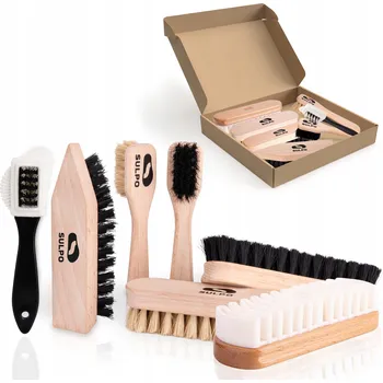 Kartáč na botu Sada kartáčů na boty Sulpo, dřevěné, se syntetickými štětinami, 7 ks