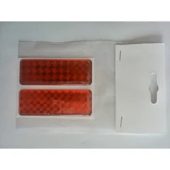 Příslušenství osvětlení automobilu Odrazka 2,5x7 cm oranžová, samolepící