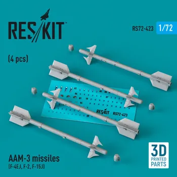 Plastikový model 1/72 AAM-3 missiles (4 pcs.)
