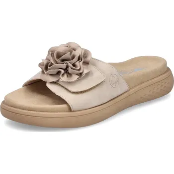 Dámské pantofle Dámské nazouváky Rieker V1562-62 Barva: Béžová, Velikost: 37