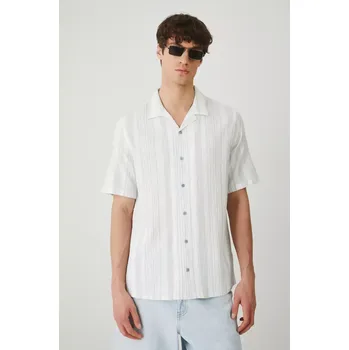 Pánská košile Bavlněná košile Medicine modrá barva, regular RS25.KKM702 05A, vel. XL