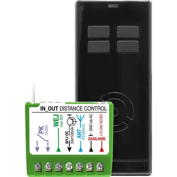 Dálkový ovladač vrat Sada Proxima IN-OUT Distance Control T4 BLACK
