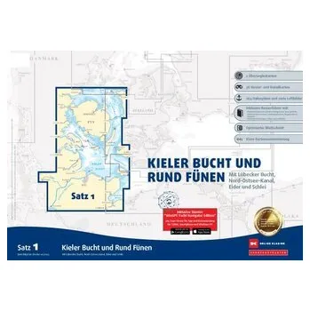 Sportbootkarten Satz 1: Kieler Bucht und Rund Fünen (Ausgabe 2025)