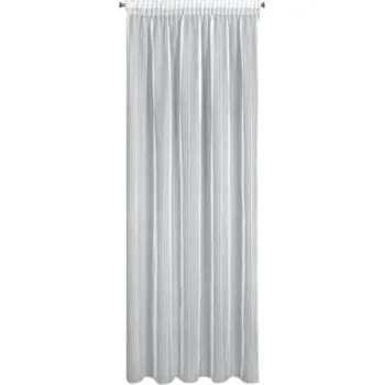 Záclona Hotová záclona na pásce LAURA 140x280 Eurofirany bílá