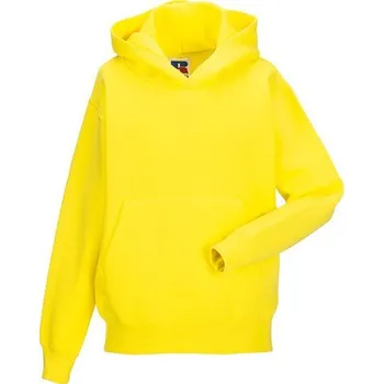 Chlapecká mikina Dětská jednobarevná klokánka Russell s kapucí Barva: Žlutá, Velikost: 104 (S) Z575NK