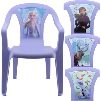 dětská židle Ipae Disney Ledové království plastová dětská židle modrá mix motivů