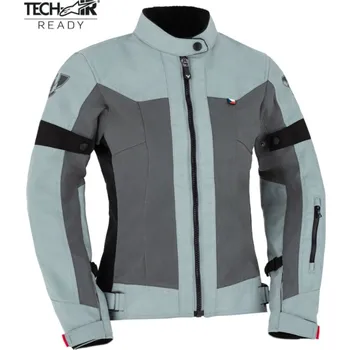 Moto bunda Bunda PSí VENTO dámská šedá/červená 40