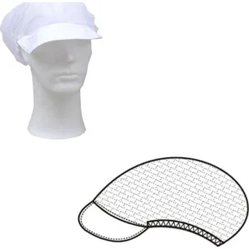 Čepice (0724) čepice síťová s kšiltem - bílá - 1 (54/56)