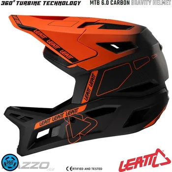 Integrální MTB helma LEATT MTB Gravity 6.0 Carbon V25 Glow 2025 M