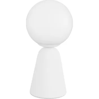 Lampička NOVA LUCE stolní lampa ZERO bílá sádra a opálové sklo G9 1x5W 230V IP20 bez žárovky 9577011