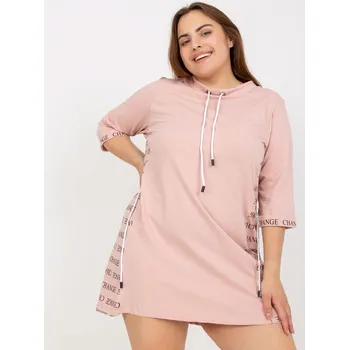 Dámské šaty Světle růžové sportovní šaty s nápisy "Change" RV-SK-7784.05P-light pink Velikost: ONE SIZE