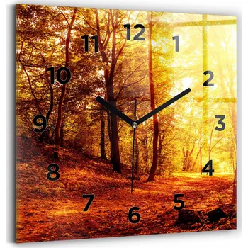 Hodiny Nástěnné hodiny Wallfluent oranžové 30 cm