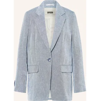 Dámské sako Drykorn Dámský Blejzr Glendale Se Lnem, modrá, 42