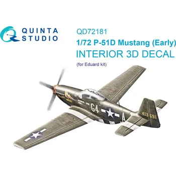 Plastikový model 1/72 P-51D Mustang Early 3D-Print.&col.Interior